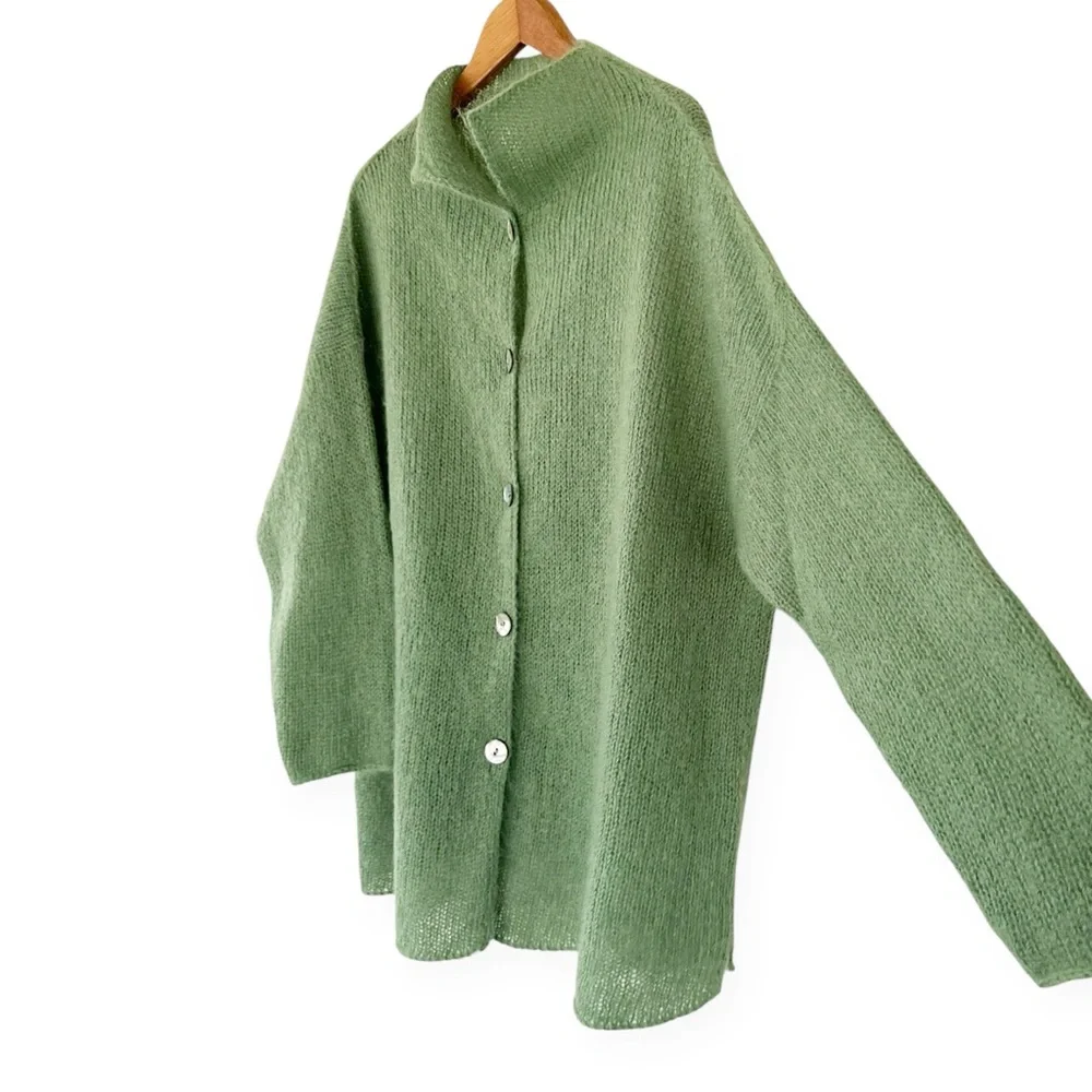 Margaret O’Leary • Kid Mohair Handknit Cardigan - Picture 6 of 12